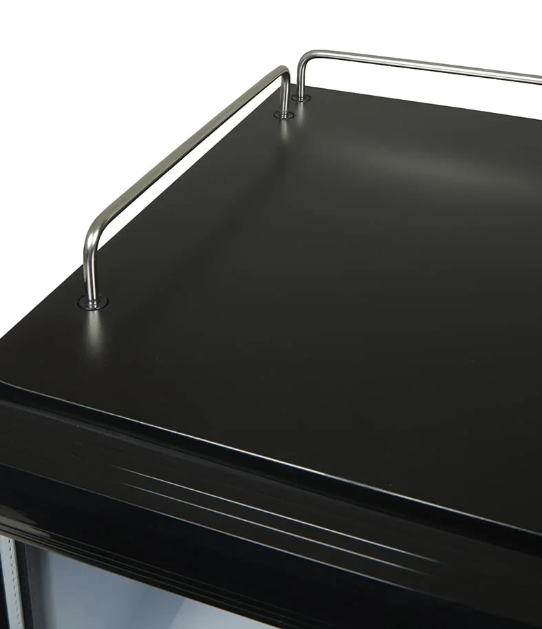 Gastro-Cool GD15 Glastürkühlschrank Theke 25 Liter schwarz/schwarz, LED - Image 10