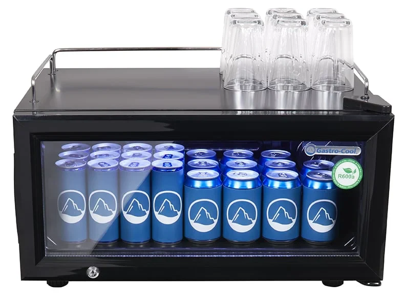 Gastro-Cool GD15 Glastürkühlschrank Theke 25 Liter schwarz/schwarz, LED - Image 6