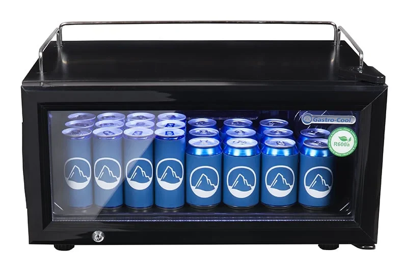 Gastro-Cool GD15 Glastürkühlschrank Theke 25 Liter schwarz/schwarz, LED - Image 7