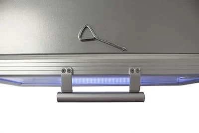 Gastro-Cool GD15 Glastürkühlschrank Theke 25 Liter silber/weiß, LED - Image 7