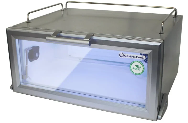 Gastro-Cool GD15 Glastürkühlschrank Theke 25 Liter silber/weiß, LED - Image 8