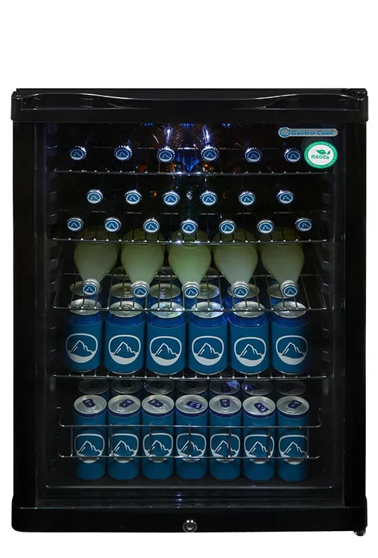 Gastro-Cool GD155 Getränkekühlschrank 130 Liter schwarz/schwarz, LED - Image 4