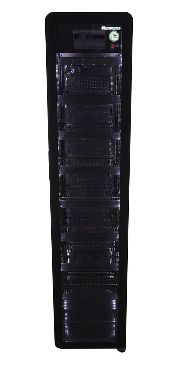Gastro-Cool GD175 Getränkekühlschrank Retro Slim 212 Liter schwarz/schwarz, LED - Image 2