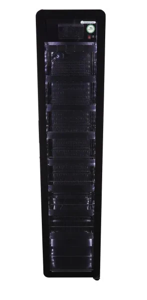Gastro-Cool GD175 Getränkekühlschrank Retro Slim 212 Liter Eco Star, LED Beleuchtung, schwarz - Image 4