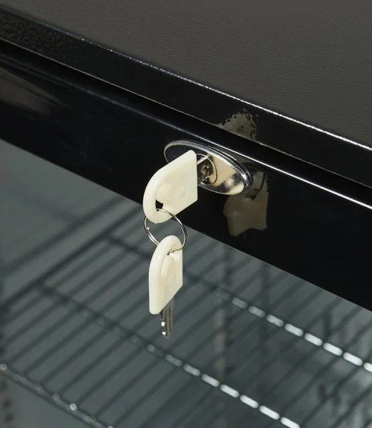 Gastro-Cool UC200 Barkühlschrank 208 Liter Klapptüren schwarz, LED, unterbaufähig - Image 3