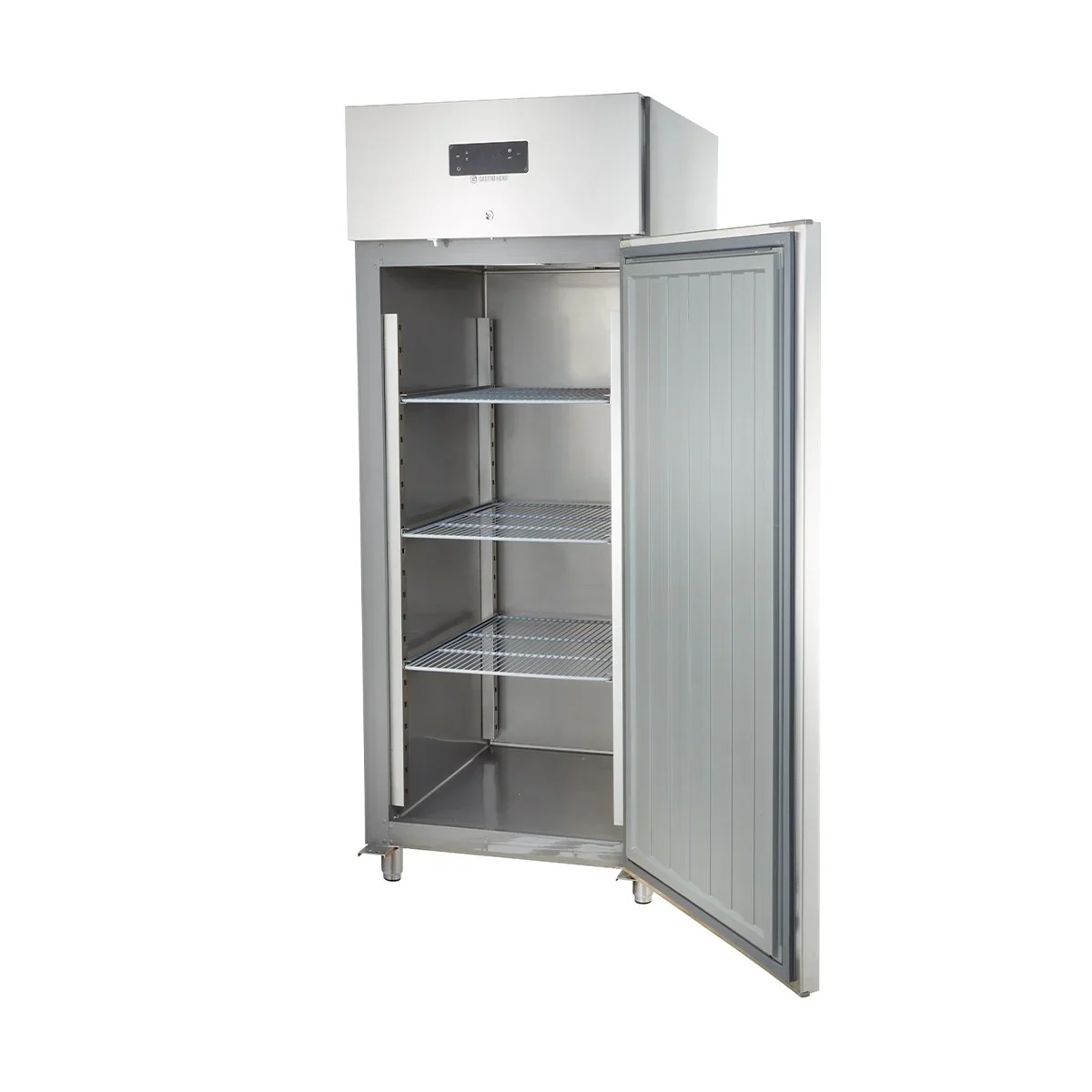 Gastronomie Kühlschrank ECO 700 GN 2/1 Monoblock , 616 Liter Kühlraumvolumen, 3 verstellbare Einlegeböden, Robuste Bauweise, Edelstahl - Image 3