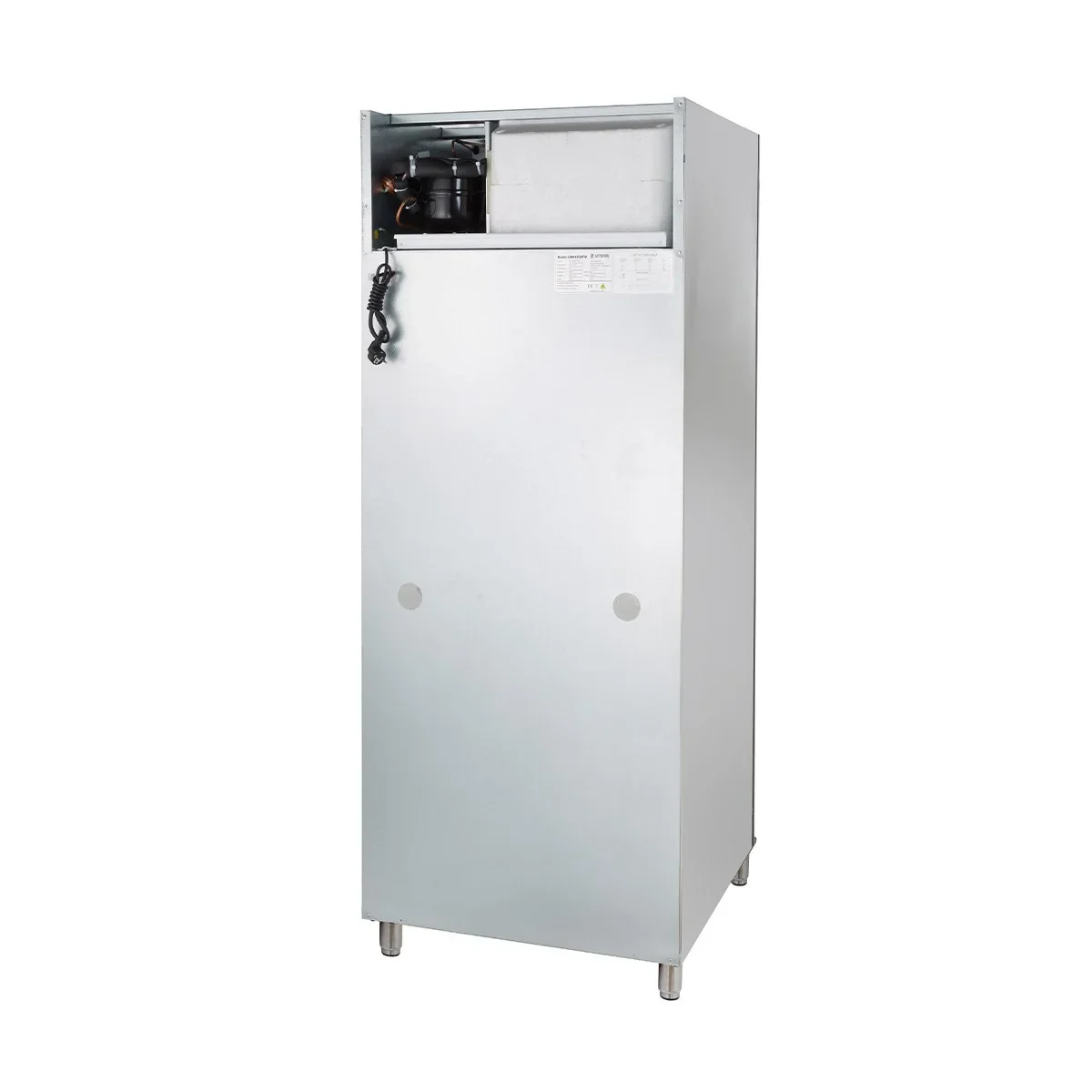 Gastronomie Kühlschrank ECO 700 GN 2/1 Monoblock , 616 Liter Kühlraumvolumen, 3 verstellbare Einlegeböden, Robuste Bauweise, Edelstahl - Image 9