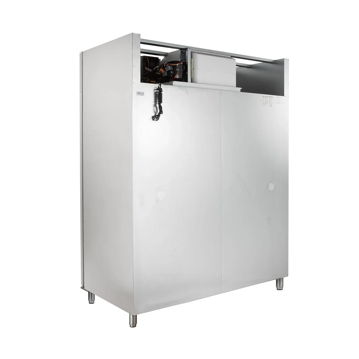 Gastronomie Tiefkühlschrank ECO 1400 GN 2/1 Monoblock, 1350 Liter Kühlraumvolumen, 6 verstellbare Einlegeböden, Robuste Bauweise, Edelstahl - Image 9