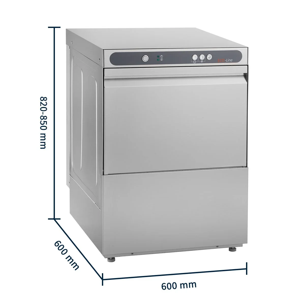 Geschirrspülmaschine ECO 50x50 cm Korbmaß, mit Reiniger- & Klarspüldosierer, Made in Europe, 400 Volt - Image 12