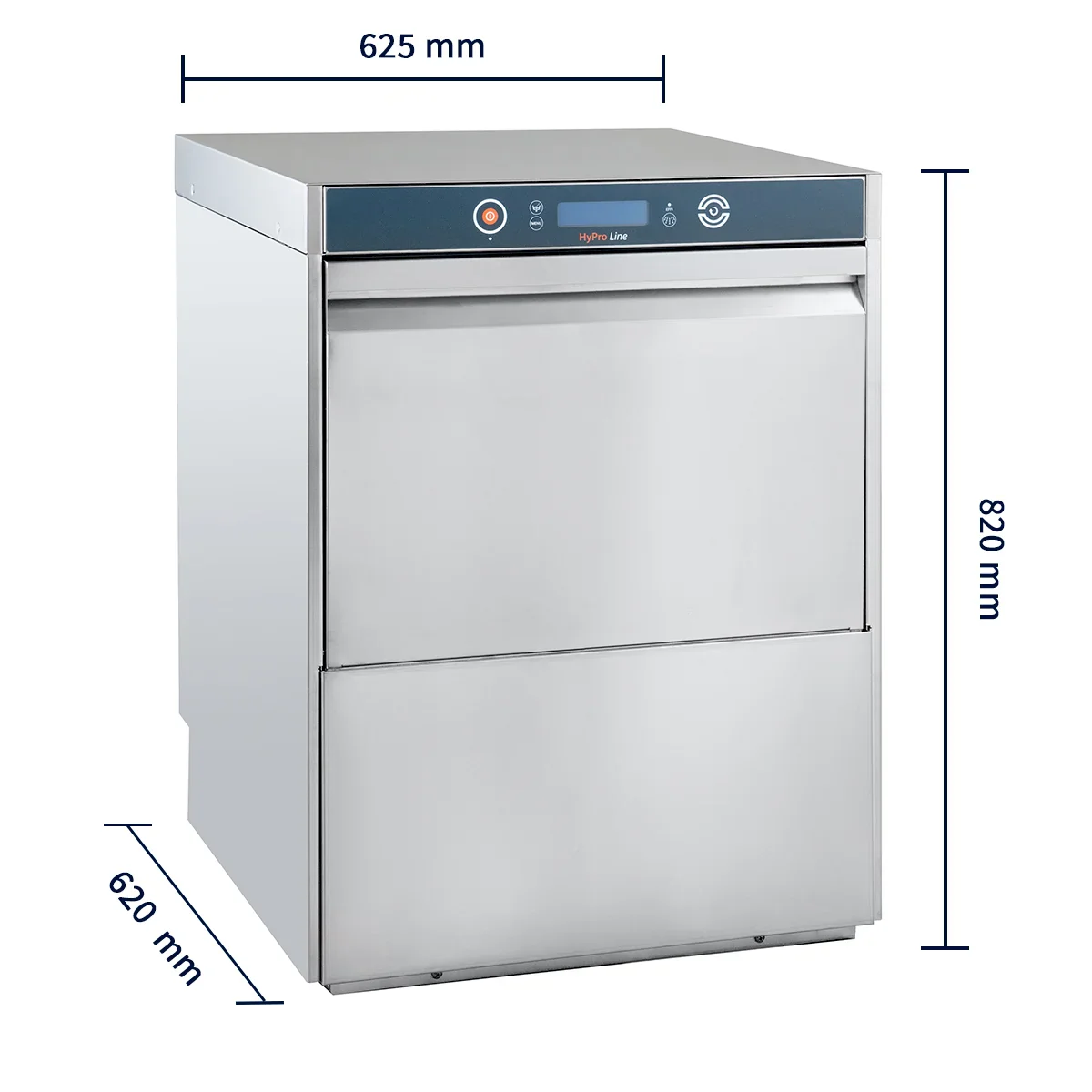 Geschirrspülmaschine HYPRO Digital 54 SLE 50x50 cm Korbmaß, mit Reiniger- & Klarspüldosierer, mit Ablaufpumpe & Enthärter,Drucksteigerungspumpe Made in Europe, 400 Volt - Image 4