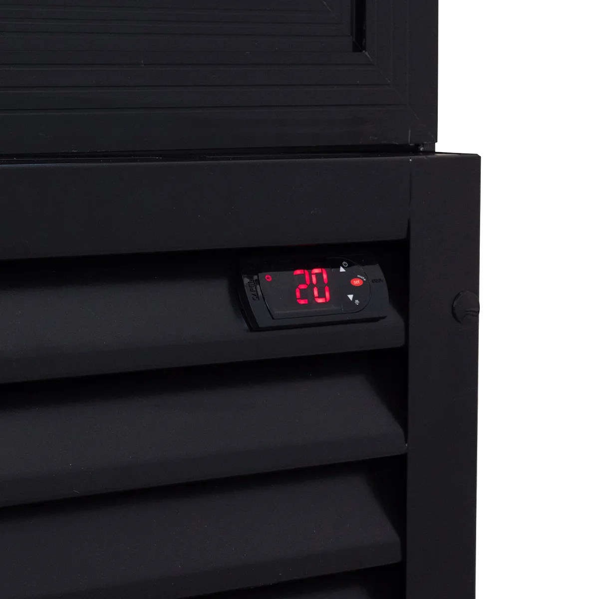 Getränkekühlschrank ECO 1000 mit Schiebetüren und Leuchtaufsatz - Image 7