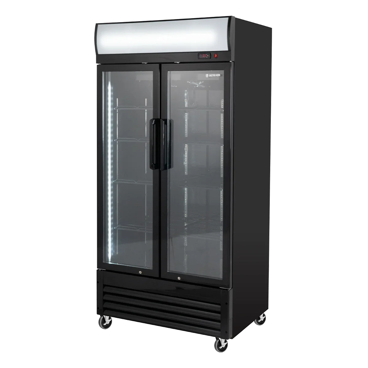 Getränkekühlschrank ECO 630 mit Leuchtaufsatz und Klapptüren - Image 4