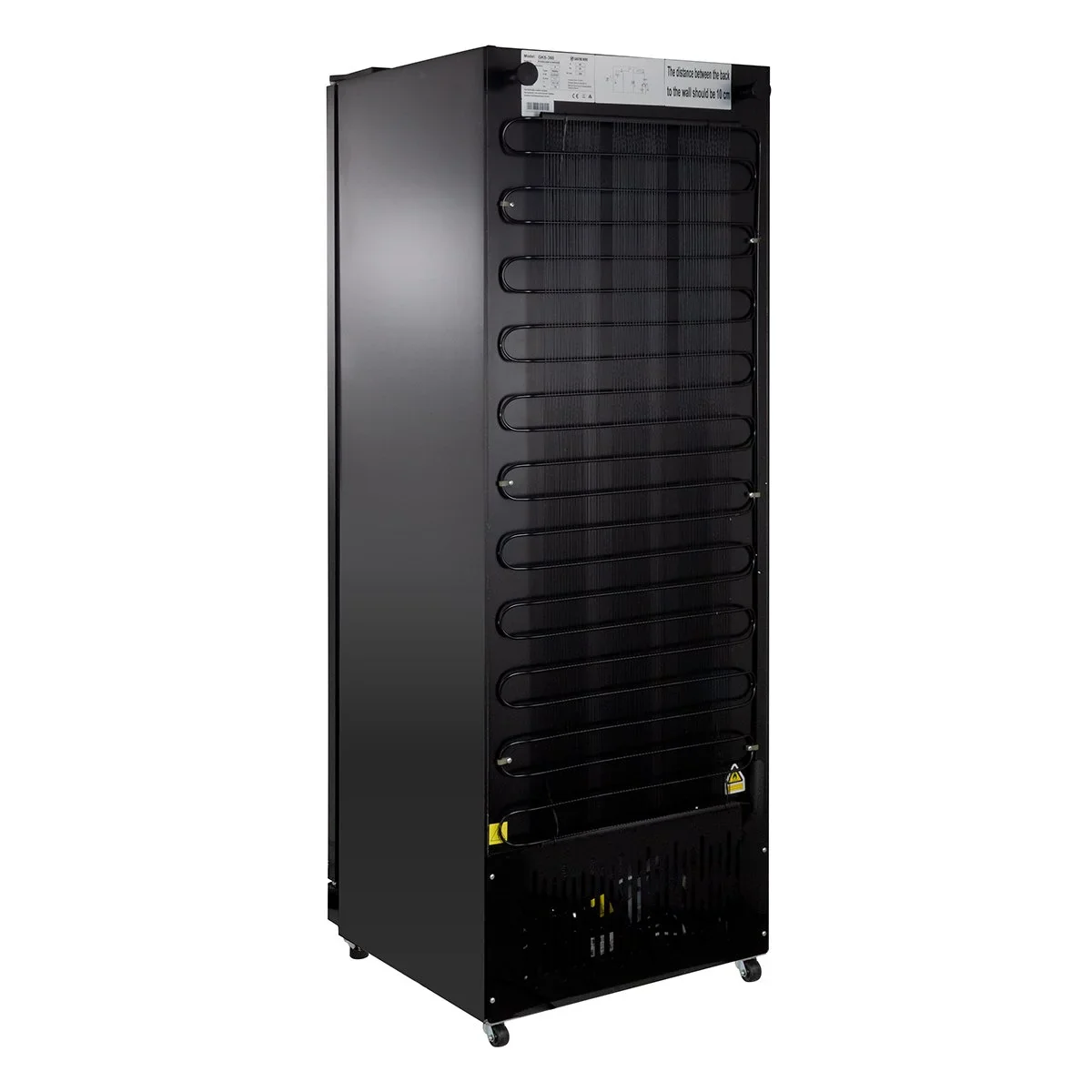 Getränkekühlschrank GKS-360, 360 Liter Kühlraumvolumen, 5 verstellbare Einlegeböden, Innenbeleuchtung, Abschließbar, Schwarz - Image 12