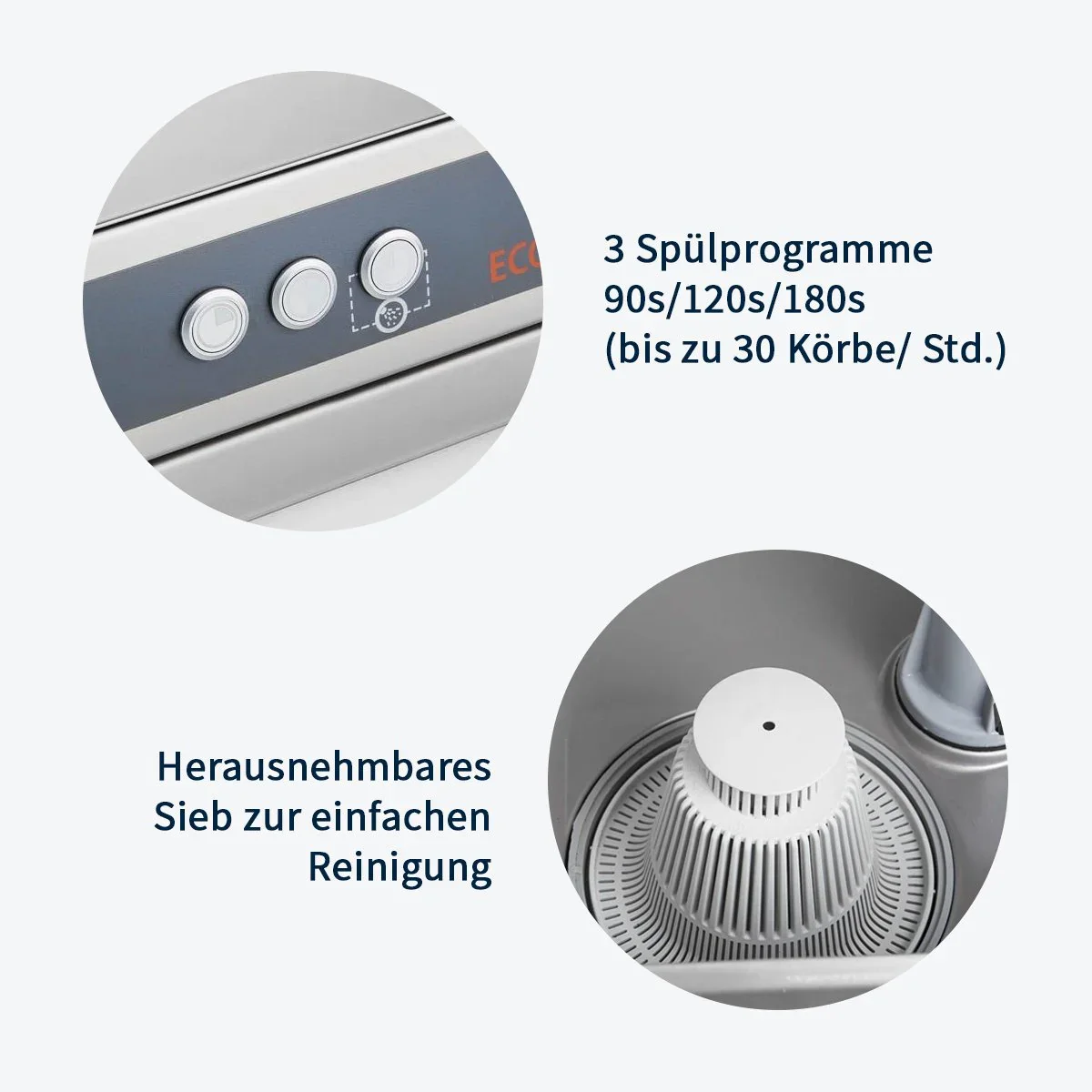 Gläserspülmaschine ECO 35x35 cm Korbmaß, mit Klarspüldosierer, Made in Europe, 230 Volt - Image 14
