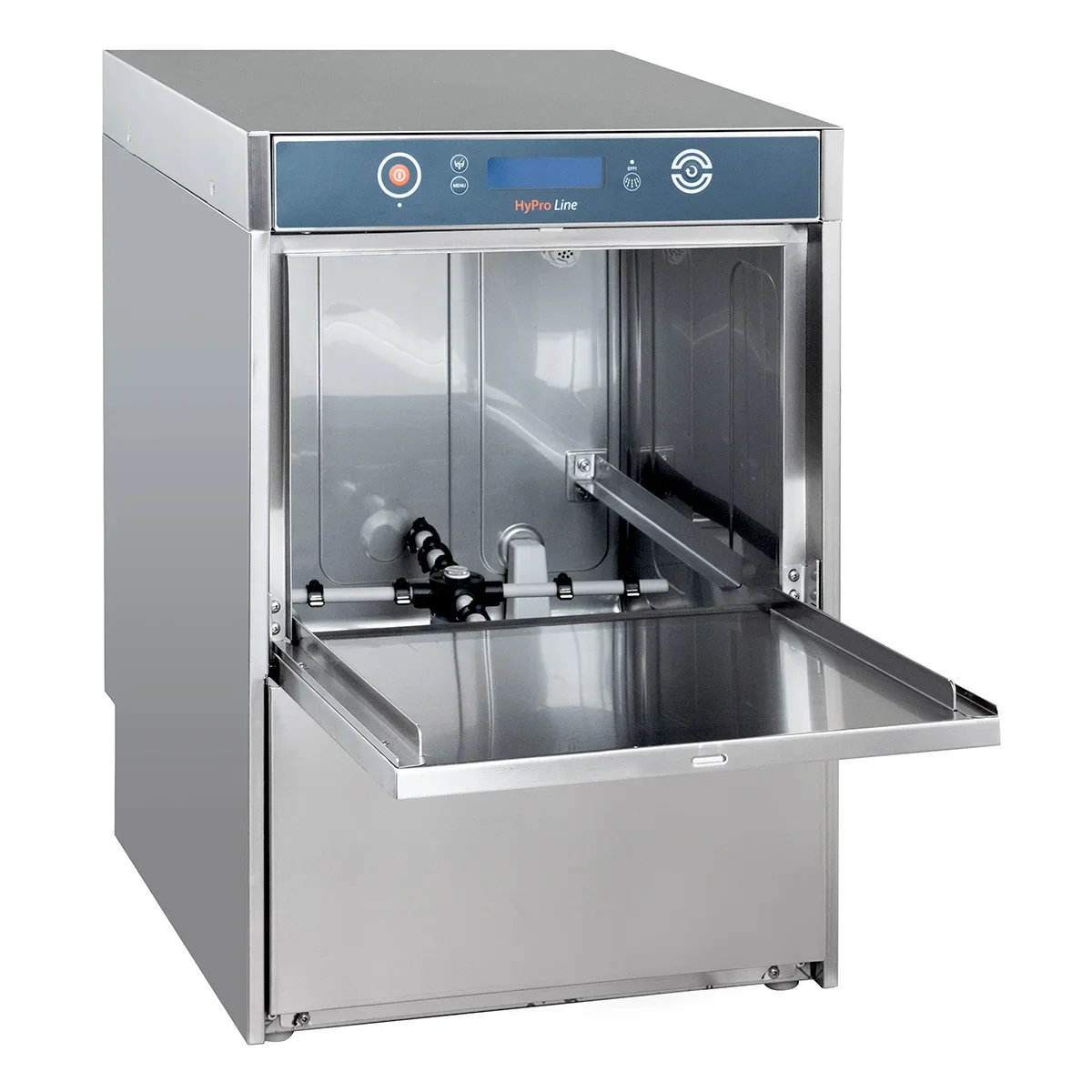 Gläserspülmaschine HYPRO Digital 40 SL 40x40 cm Korbmaß, mit Reiniger- & Klarspüldosierer, mit Ablaufpumpe & Drucksteigerungspumpe Made in Europe, 230 Volt - Image 3
