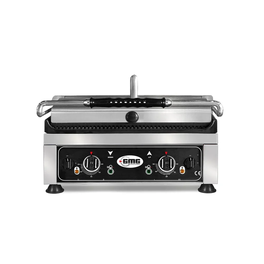 GMG Elektro-Kontaktgrill KG2745EDT 45x27 gerillt mit 2 Temperaturreglern - Image 2