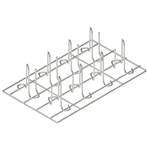 Grillrost aus AISI 304 GN 1/1 für vertikale Garung von 8 Hähnchen