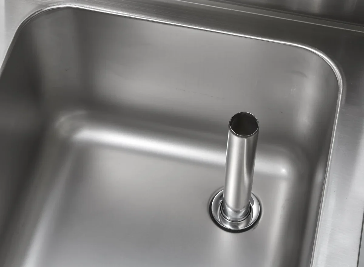 Handwasch-Ausgussbeckenkombination Basic 1, Kalt- und Warmwasserhahn - Image 5