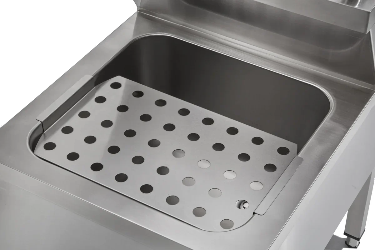 Handwasch-Ausgussbeckenkombination Basic 1, Kalt- und Warmwasserhahn - Image 6
