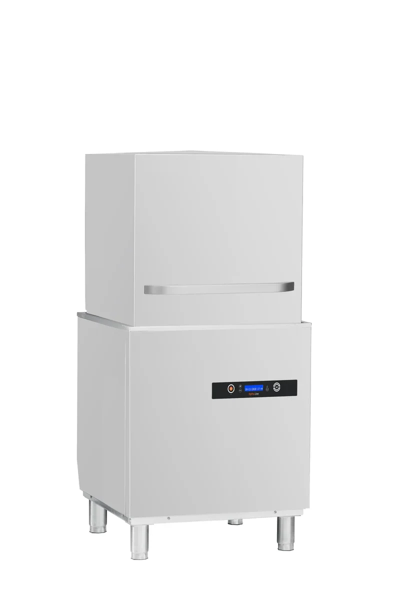 Haubenspülmaschine HYPRO Digital 54 SL 50x50 cm Korbmaß, mit Reiniger- & Klarspüldosierer, mit Ablaufpumpe, Drucksteigerungspumpe Made in Europe, 400 Volt - Image 3