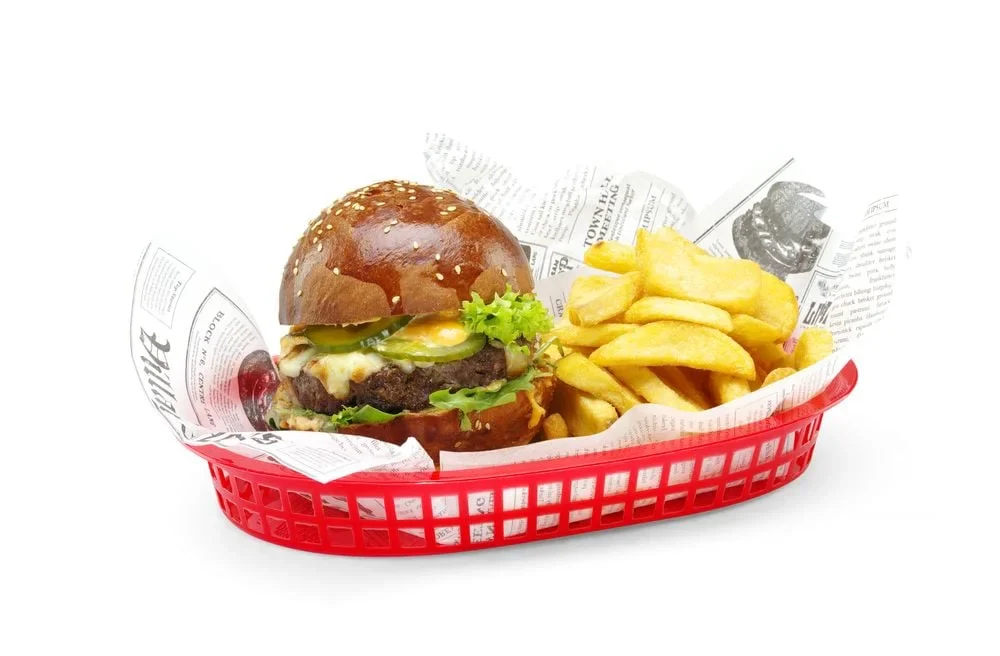 Hendi Servierkörbe im Fastfood-Stil, Rot, 6 Stk., 275x175x(H)38mm - Image 2
