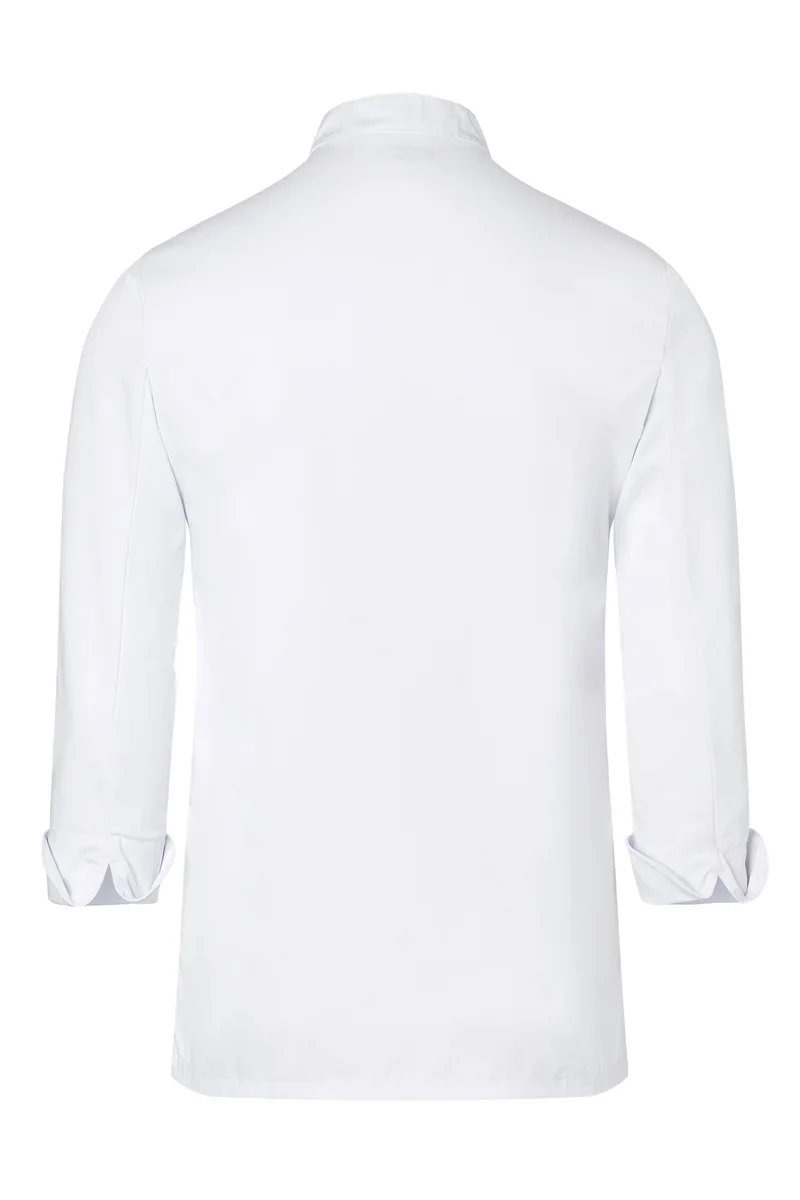 Herrenkochjacke Basic, Kugelknöpfe, weiß, Größe: L - Image 6