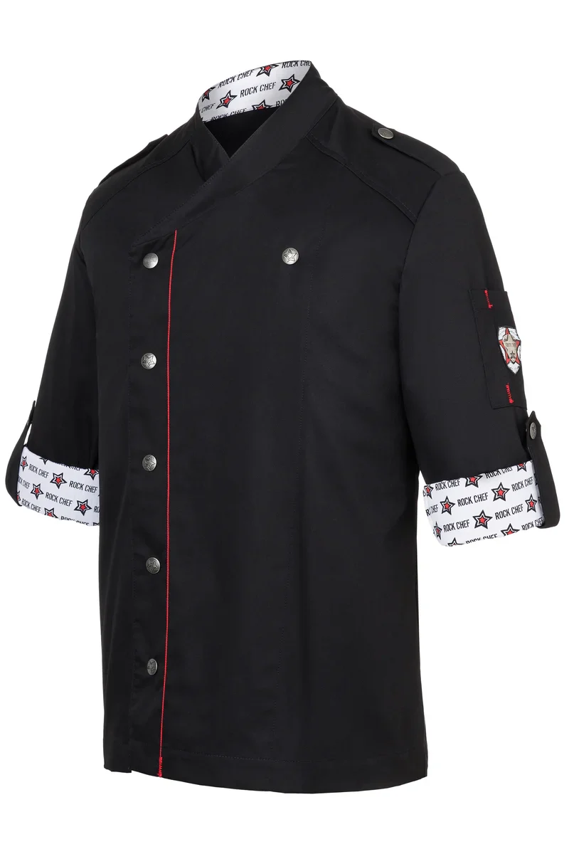 Herrenkochjacke ROCK CHEF®, schwarz, Größe: 54 - Image 10