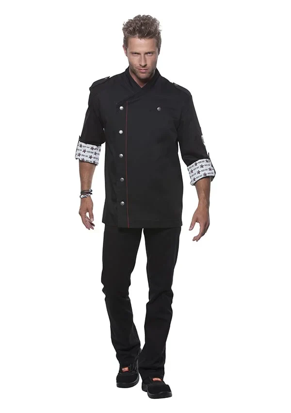 Herrenkochjacke ROCK CHEF®, schwarz, Größe: 54 - Image 5