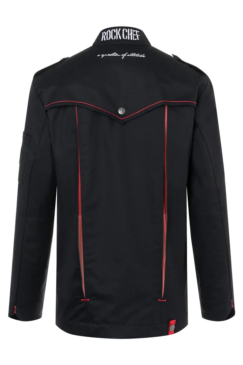 Herrenkochjacke ROCK CHEF®, schwarz, Größe: 54 - Image 6