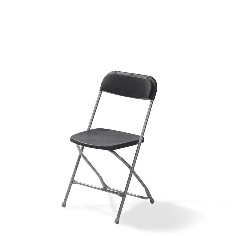 Feros Klappstuhl Budget Grau/Schwarz, Stahlgestell, klappbar - Image 2