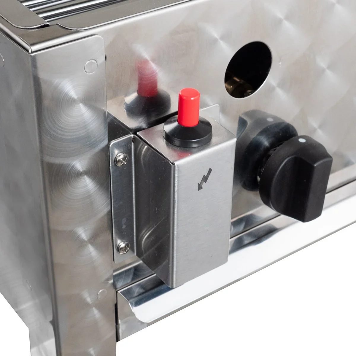 Kombibräter Gas mit 3 Brenner 10 kW, 650 x 570 x 270 mm - Image 5