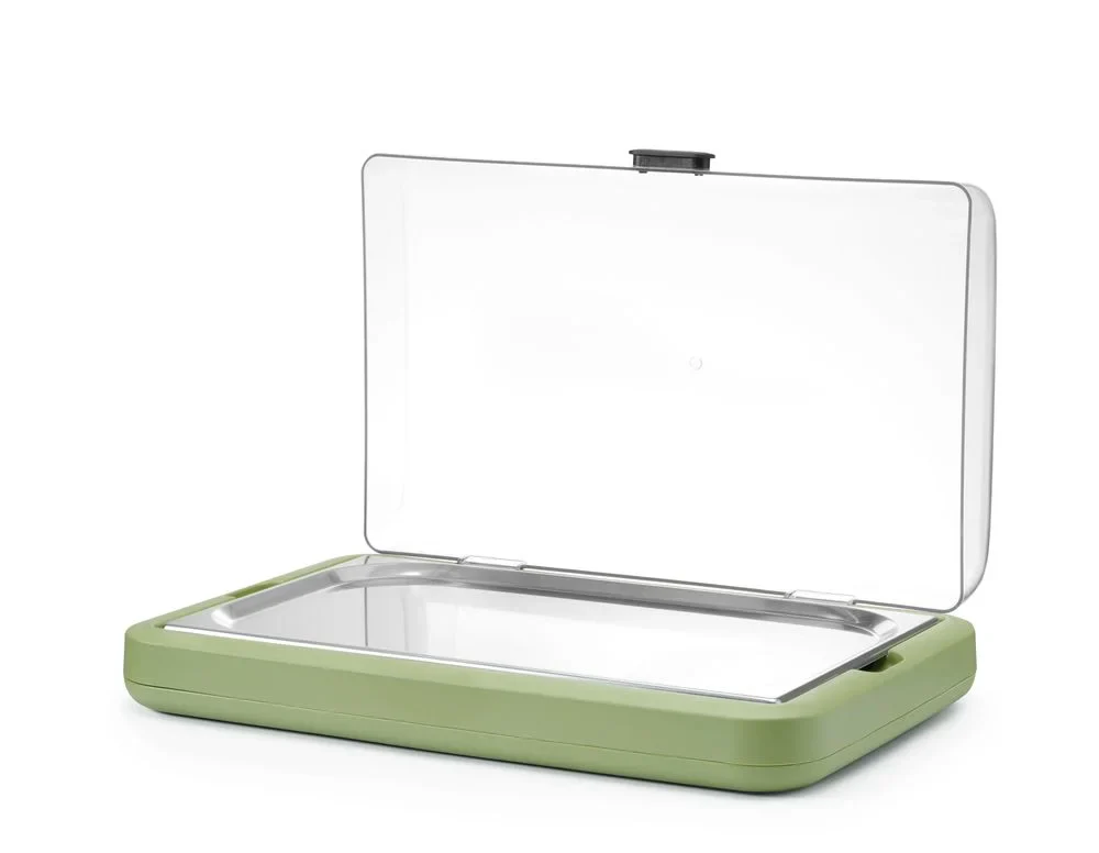 Kühldisplay UNIQ, HENDI, designed by Robert Bronwasser, GN 1/1, Grün, 593x389x(H)147mm - Image 4
