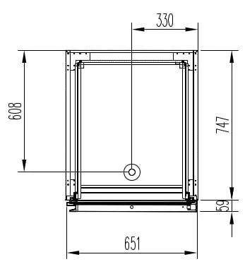 Kühlschrank Profi 700 GN 2/1 - mit 2 Halbtüren - Image 4