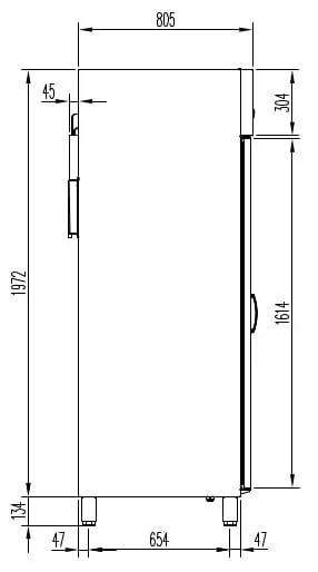 Kühlschrank Profi 700 GN 2/1 Superior - mit Glastür - Image 2