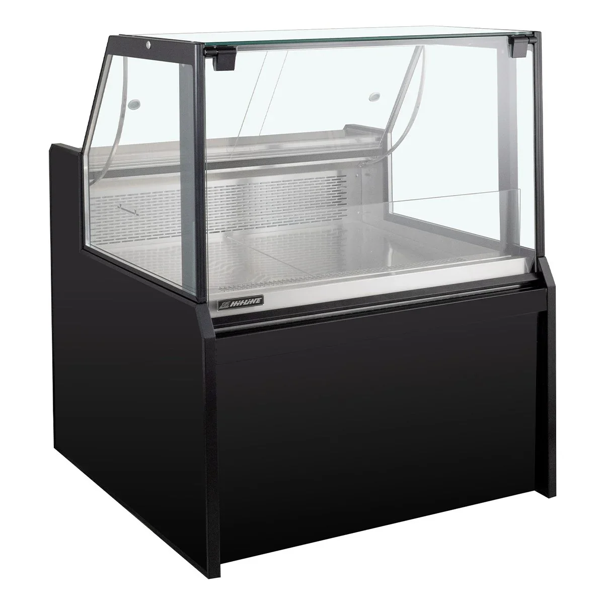 Kühltheke TITAN 1935 mm schwarz, LED-Beleuchtung, gekühlter Unterbau