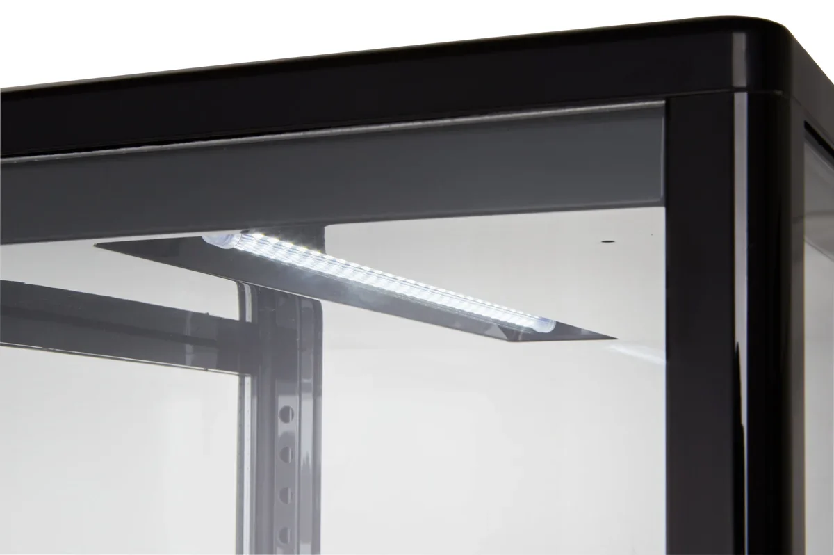 Kühlvitrine ECO 58 Liter, LED-Beleuchtung, 2 Roste, schwarz - Image 2
