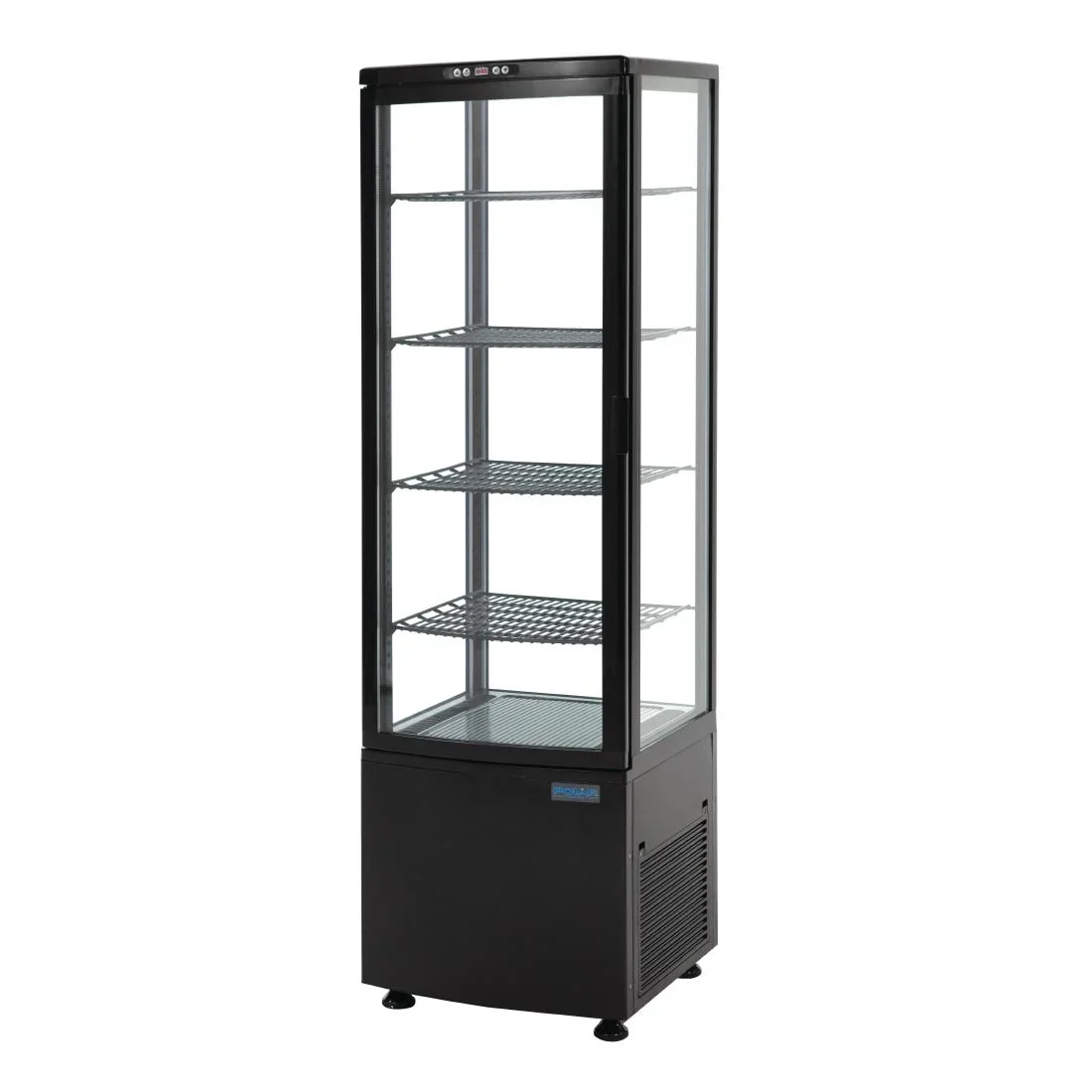 Kühlvitrine Polar 235 schwarz - mit gebogener Glastür - Image 7