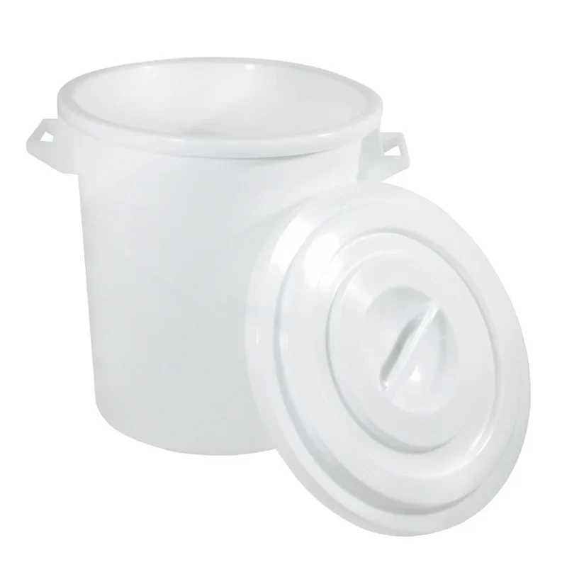 Kunststofftonne Polyethylen weiß 50l - ohne Deckel - Image 2