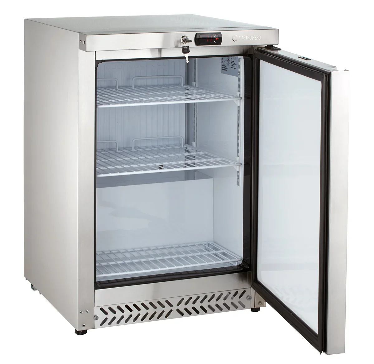 Lagerkühlschrank ECO 170 Liter Kühlvolumen, mit 1 Tür, abschließbar, Edelstahl - Image 2