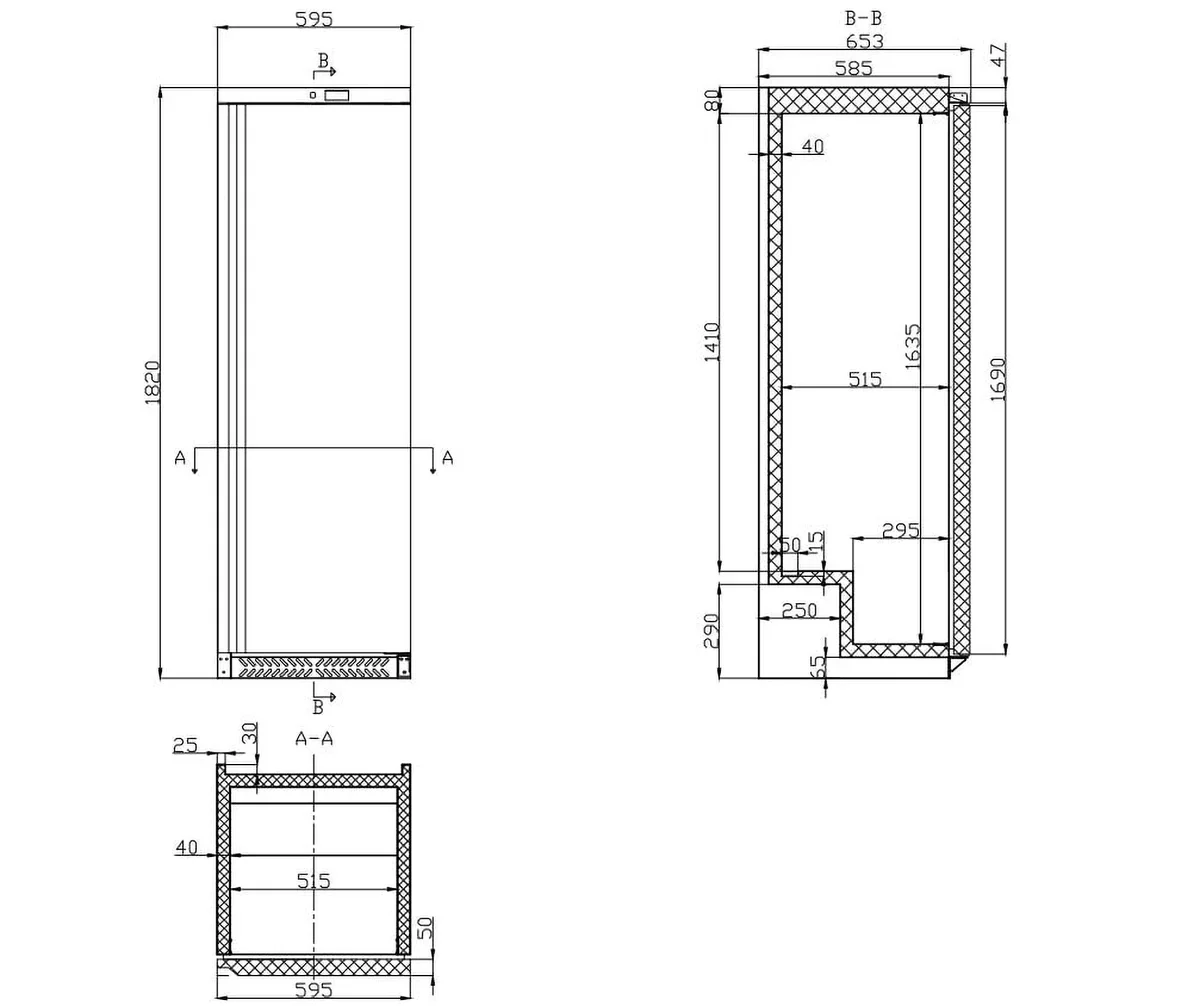 Lagerkühlschrank ECO 380 Liter Kühlvolumen, mit 1 Tür, abschließbar, weiß - Image 8