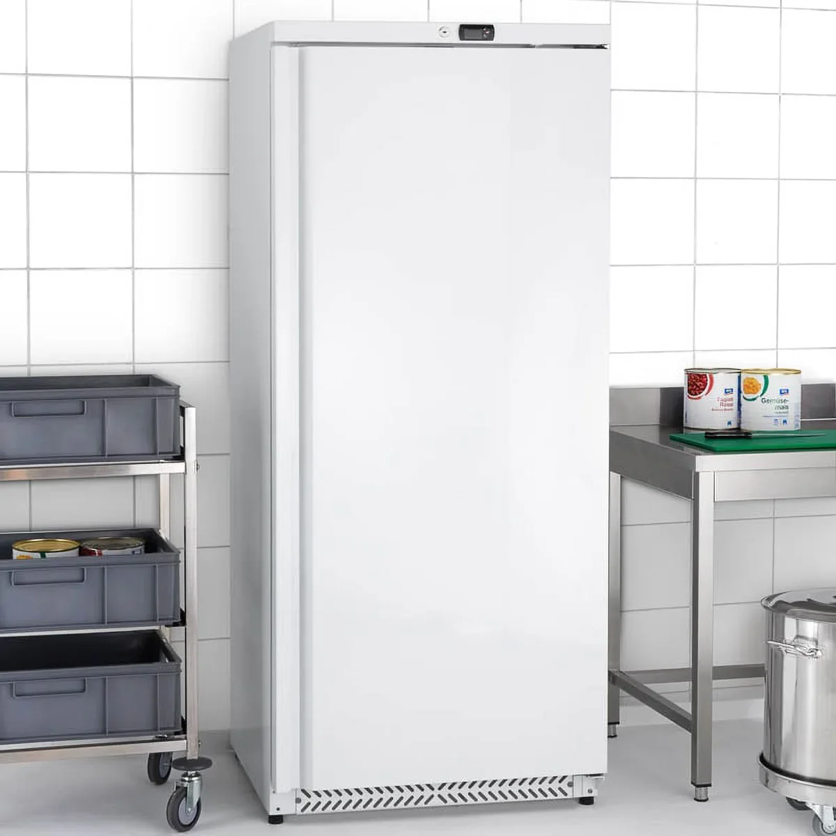 Lagertiefkühlschrank ECO 590 Liter Kühlvolumen, mit 1 Tür, abschließbar, weiß - Image 5