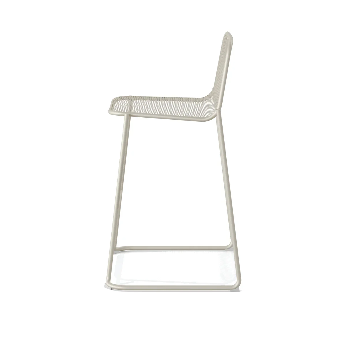 Feros Mase Barhocker Metall stapelbar – Beige - Image 2