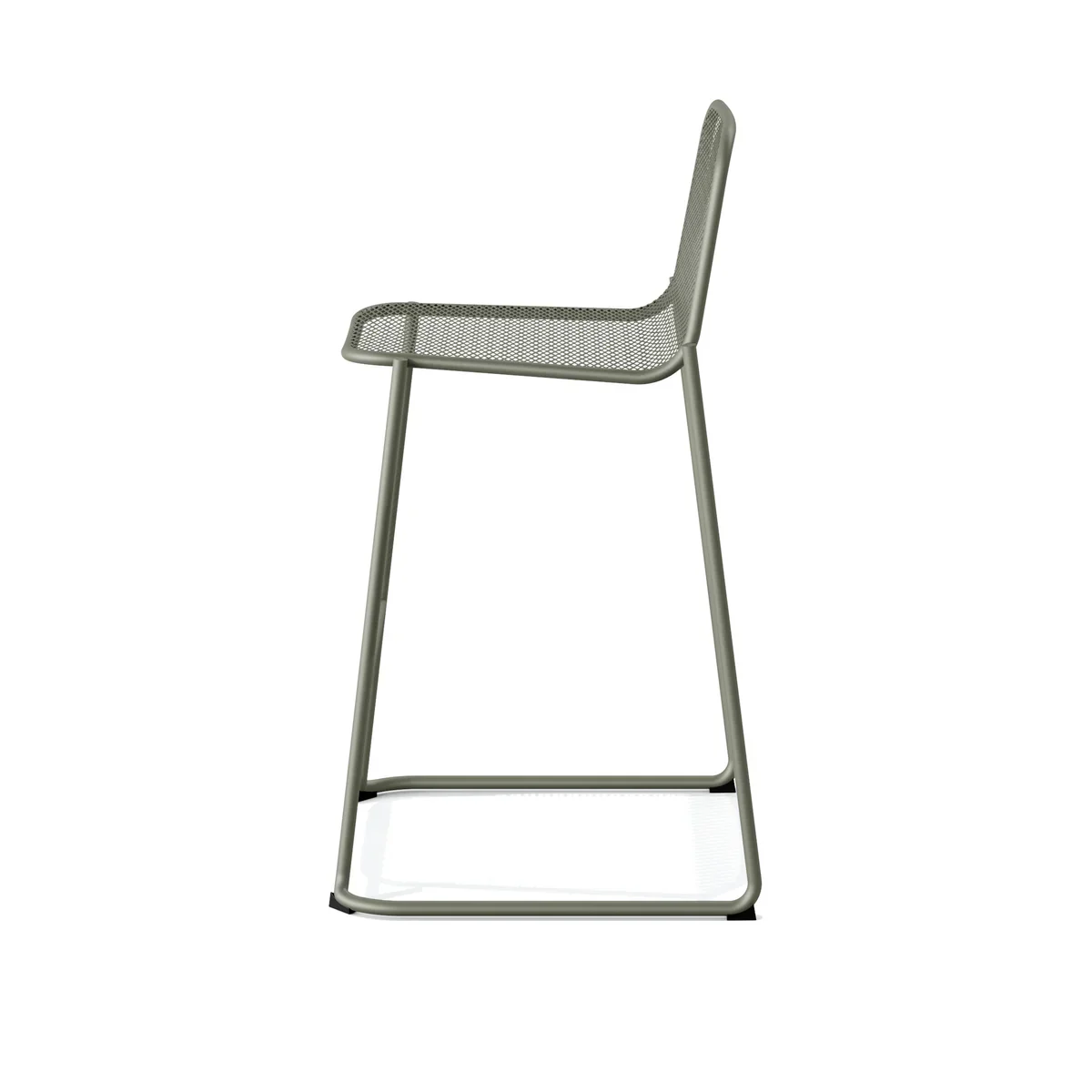 Feros Mase Barhocker Metall stapelbar – Grün - Image 2