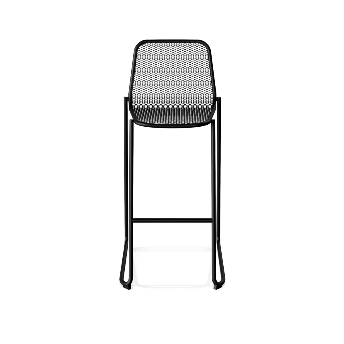 Feros Mase Barhocker Metall stapelbar – Schwarz - Image 3