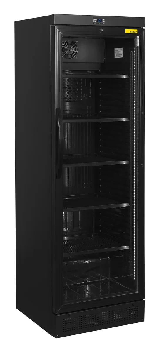 Nordcap Glastürkühlschrank KU 385 G II BLACK
