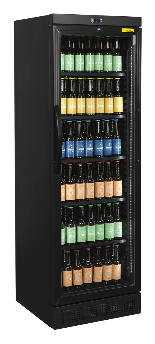 Nordcap Glastürkühlschrank KU 385 G II BLACK - Image 2
