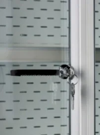 Nordcap Schloss (1 Stk.), für frontseitige Thermoglas-Schiebetüren für Serie ALASKA und ALASKA SLIM, jeweils 1x pro Türpaar