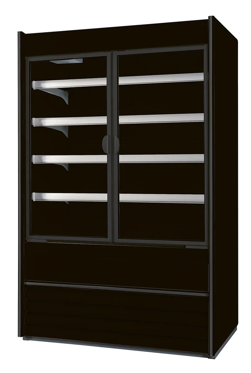 Nordcap Wandkühlregal ALASKA 100 SLIM ENERGY DR BLACK