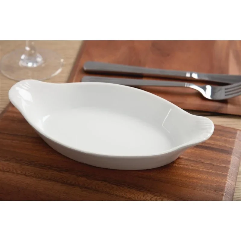 Olympia Whiteware ovale Gratinschalen weiß 204 x 115 mm - 6 Stk. - Image 8