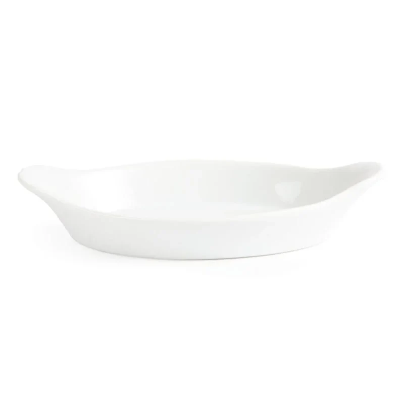 Olympia Whiteware ovale Gratinschalen weiß 290 x 166 mm - 6 Stk.